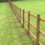 Post and rail fencing perfect for commercial purposes.