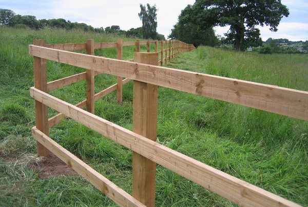 Commercial fencing on a farm in Birmingham.