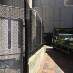 Black double mesh fencing assembled in Birmingham. This commercial fencing provides a perfect security solution.