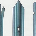 Steel palisade fencing finishes.